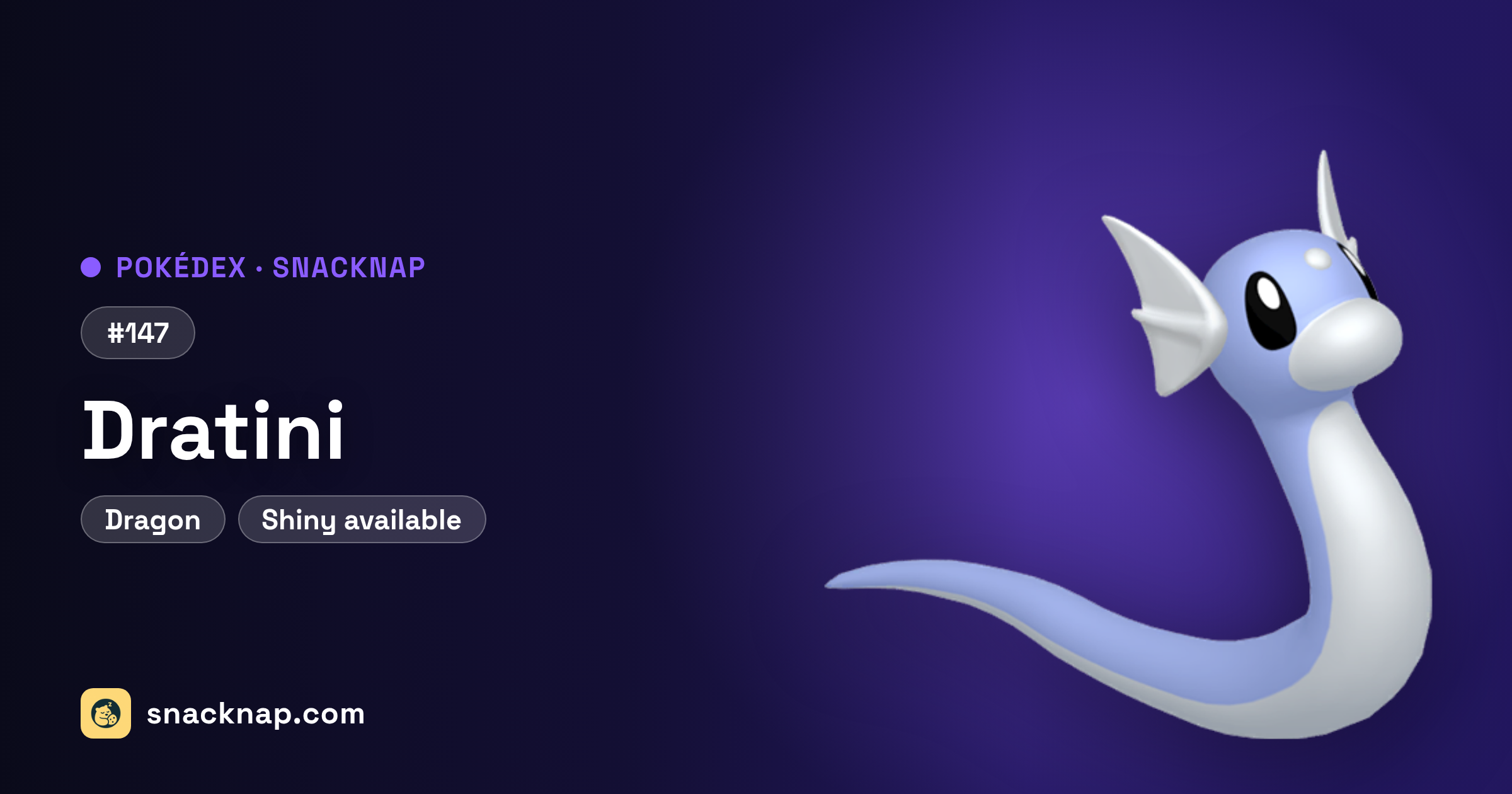 Pokédex - #147 Dratini - Snack Nap | Pokémon GO News, Events and Data