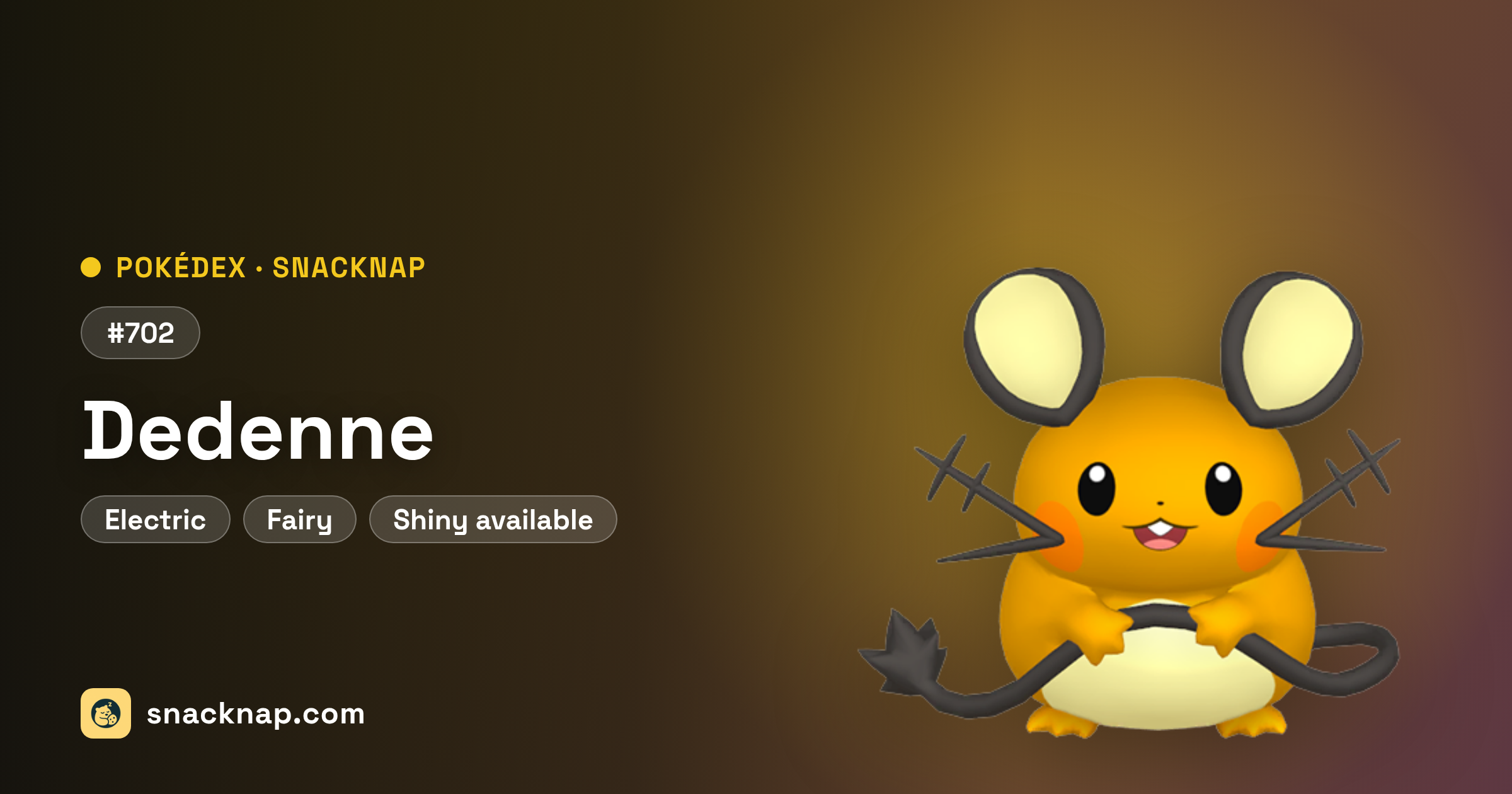 Pokédex - #702 Dedenne - Snack Nap | Pokémon GO News, Events and Data