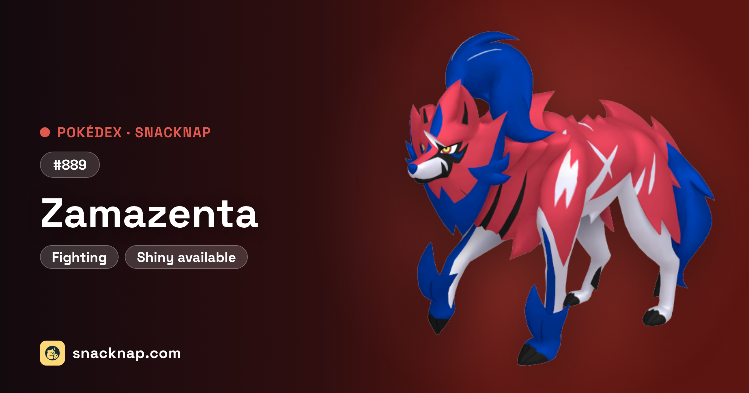 Pokédex - #889 Zamazenta - Snack Nap | Pokémon GO News, Events and